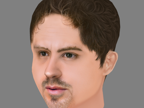 Gore Abrams Head - Low poly head for game 3Dモデル
