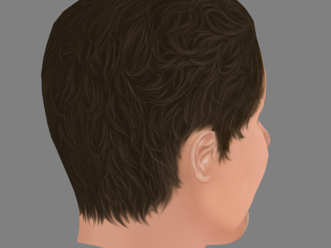 Gore Abrams Head - Low poly head for game 3Dモデル