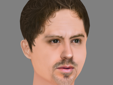 Gore Abrams Head - Low poly head for game 3Dモデル
