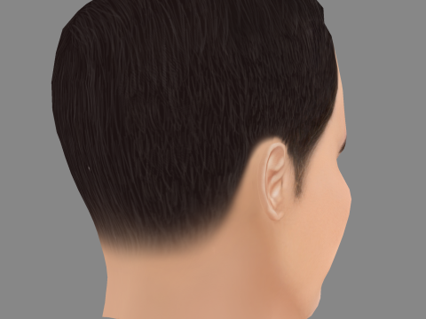 Joseph Balderrama Head - Low poly head for game 3D Model