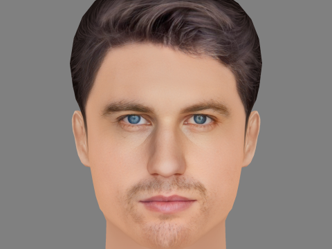 Matthew Luret Head - Low poly head for game 3Dモデル