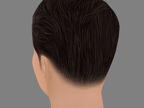 Matthew Luret Head - Low poly head for game Modello 3D