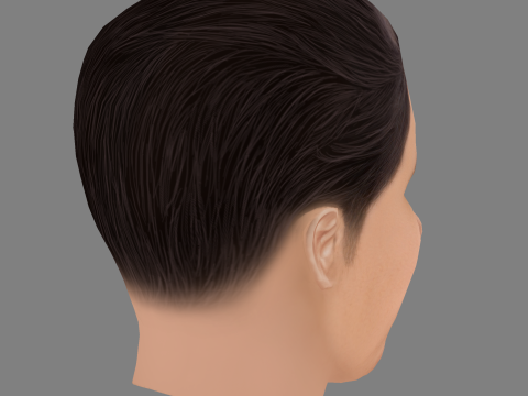 Matthew Luret Head - Low poly head for game Modello 3D