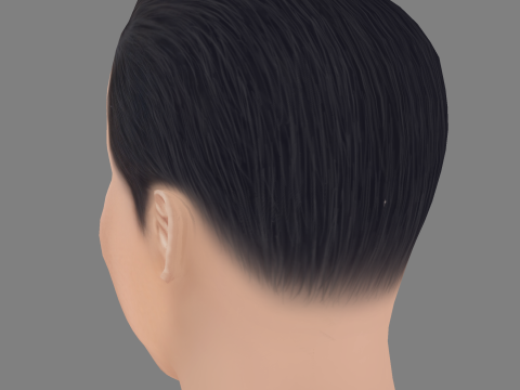 Olivier Raynal Head - Low poly head for game 3D Model