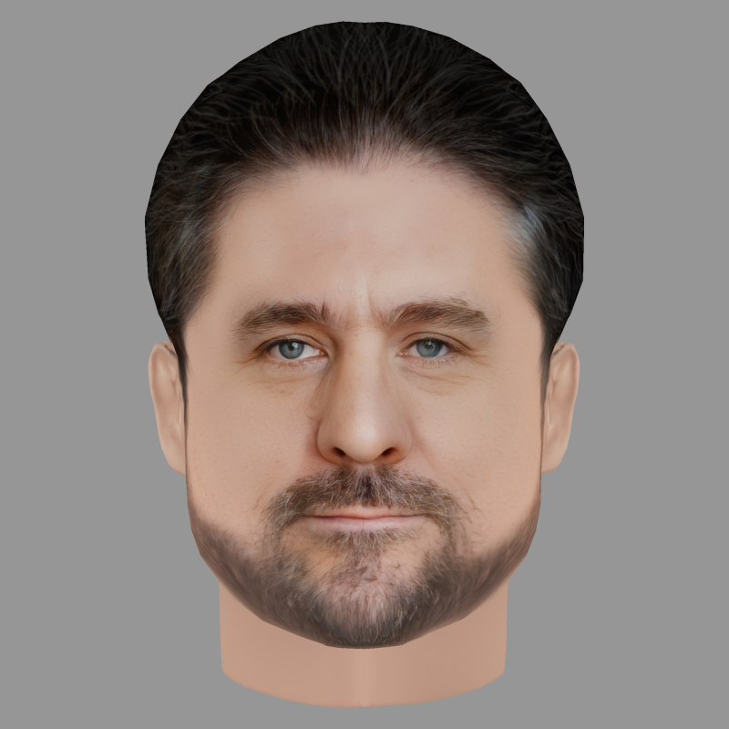 Phillip Schurer Head - Low poly head for game Modelo 3D .c4d .max .obj .3ds .fbx .stl .blend