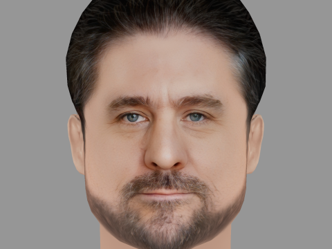 Phillip Schurer Head - Low poly head for game 3D मॉडल