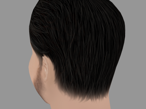 Phillip Schurer Head - Low poly head for game Modelo 3D