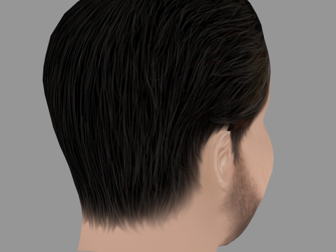 Phillip Schurer Head - Low poly head for game Modelo 3D