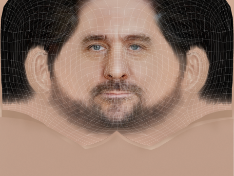 Phillip Schurer Head - Low poly head for game Modelo 3D