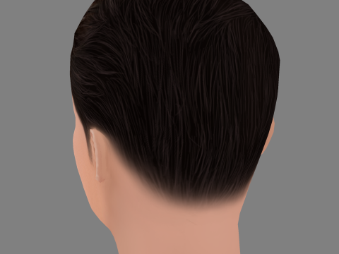 Yann Bean Head - Low poly head for game 3D 모델