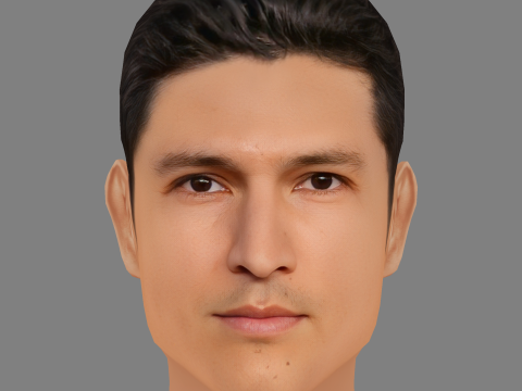 Danny Ramirez Head - Low poly head for game 3D मॉडल