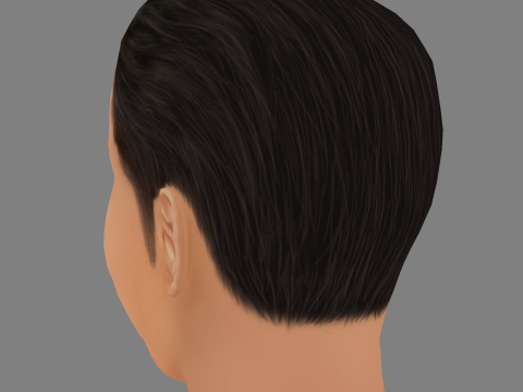 Danny Ramirez Head - Low poly head for game Modello 3D
