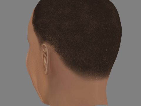 Giancarlo Esposito Head - Low poly head for game 3Dモデル