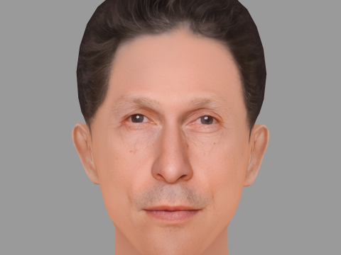 Tim Blake Nelson Head - Low poly head for game 3D मॉडल
