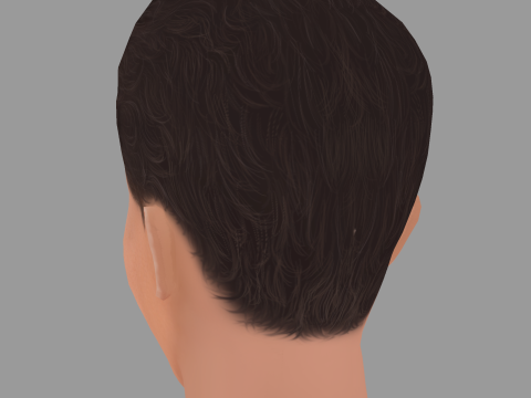 Tim Blake Nelson Head - Low poly head for game 3D 模型