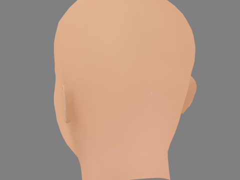 Alexandra Breckenridge Head - No Hair - Low poly head for game 3D Model