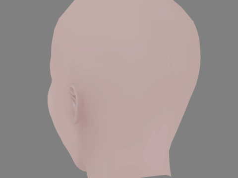 Alexia Fast Head - No Hair - Low poly head for game 3D Модель
