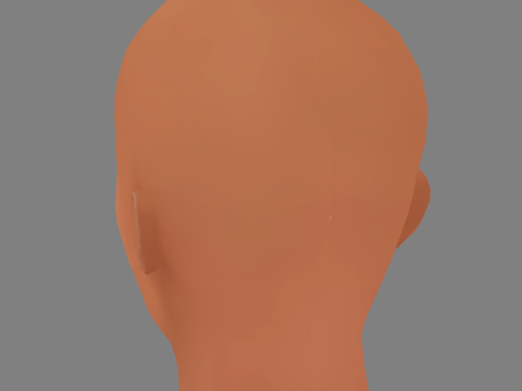 Alfre Woodard Head - No Hair - Low poly head for game Modèle 3D