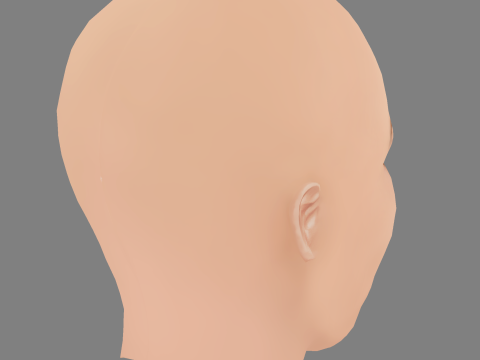Ali Larter Head - No Hair - Low poly head for game 3D 模型