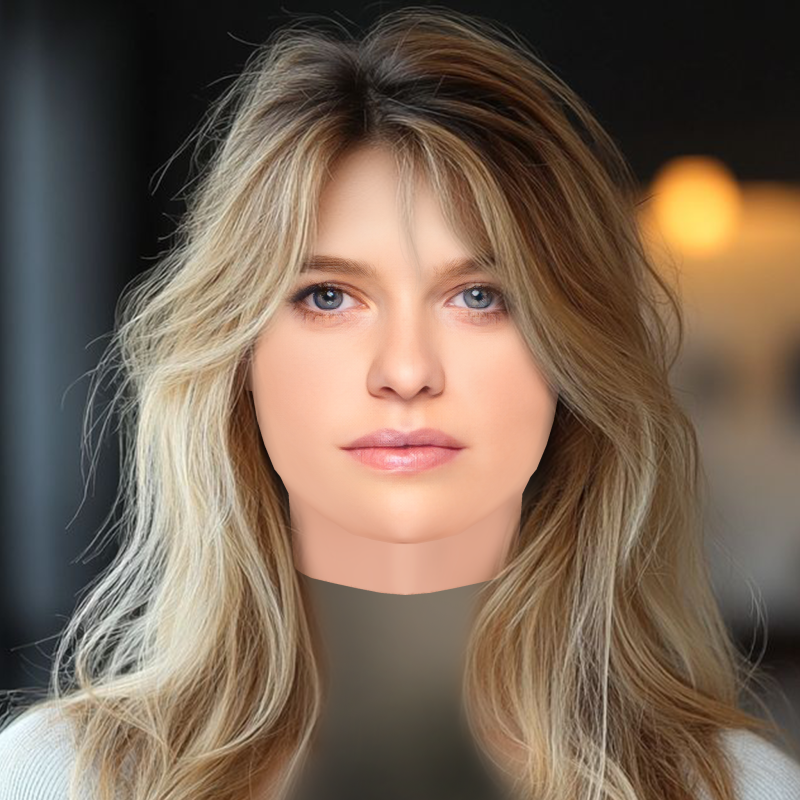 Alice Eve Head - No Hair - Low poly head for game 3D Model .c4d .max .obj .3ds .fbx .stl .blend 