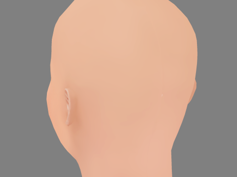 Alice Eve Head - No Hair - Low poly head for game 3D Model