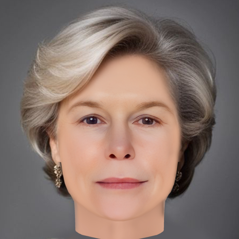 Alice Krige Head - No Hair - Low poly head for game Modelo 3D .c4d .max .obj .3ds .fbx .stl .blend