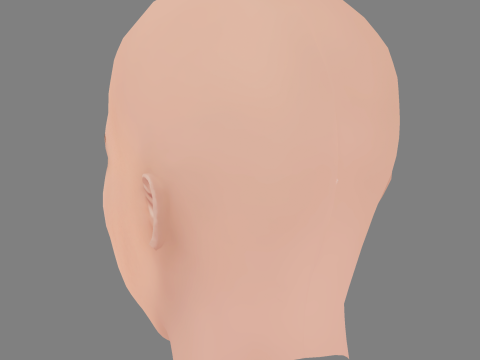Alicia Witt Head - No Hair - Low poly head for game Modelo 3D