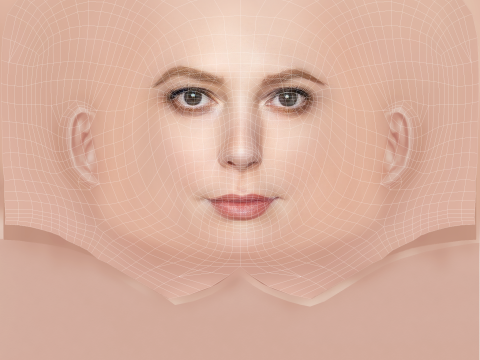 Alicia Witt Head - No Hair - Low poly head for game Modelo 3D