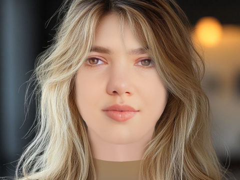 Alisha Newton Head - No Hair - Low poly head for game 3D मॉडल
