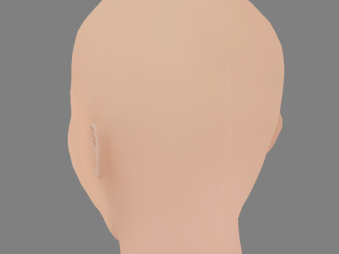 Alisha Newton Head - No Hair - Low poly head for game 3D Model