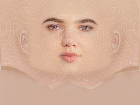 Alisha Newton Head - No Hair - Low poly head for game 3D Model