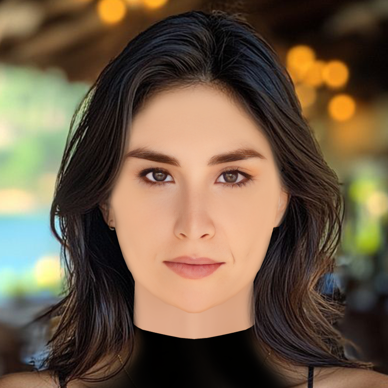 Allison Scagliotti Head - No Hair - Low poly head for game 3D Model .c4d .max .obj .3ds .fbx .stl .blend