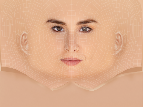 Allison Scagliotti Head - No Hair - Low poly head for game 3D Model
