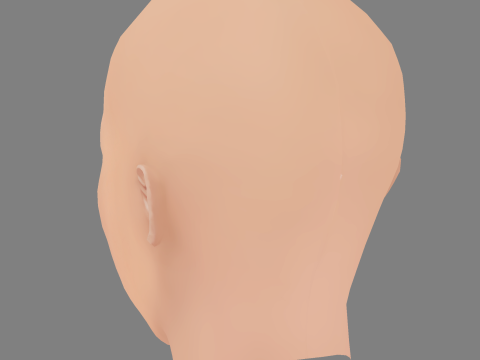 Allison Williams Head - No Hair - Low poly head for game 3D-Modell