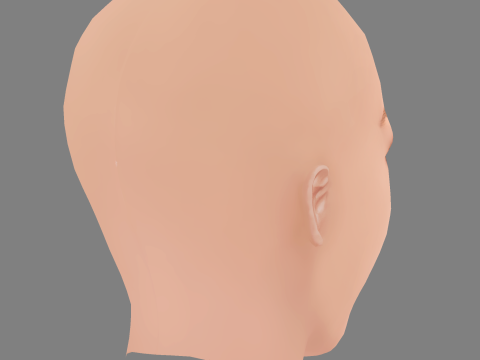 Amanda Seyfried Head - No Hair - Low poly head for game Modello 3D