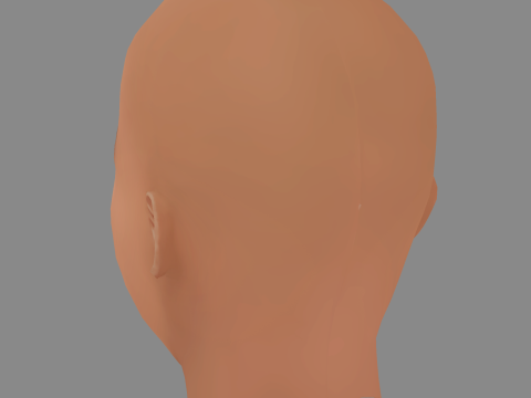 Amandla Stenberg Head - No Hair - Low poly head for game Modèle 3D