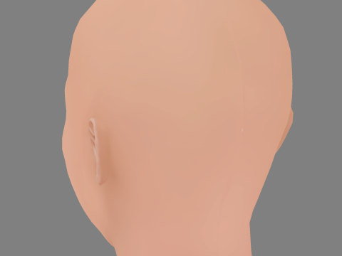 Amber Valletta Head - No Hair - Low poly head for game 3D मॉडल