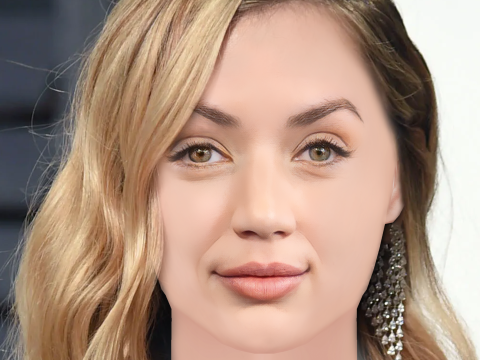 Ana de Armas Head - No Hair - Low poly head for game 3D Model