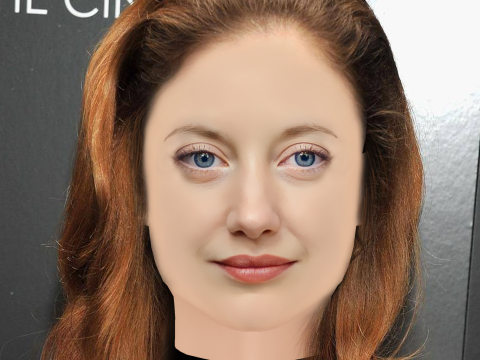 Andrea Riseborough Head - No Hair - Low poly head for game 3D Model