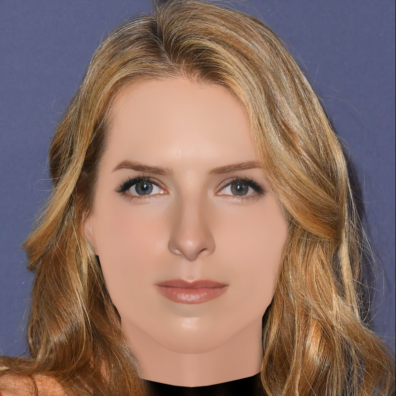 Anna Kendrick Head - No Hair - Low poly head for game 3D Model .c4d .max .obj .3ds .fbx .stl .blend