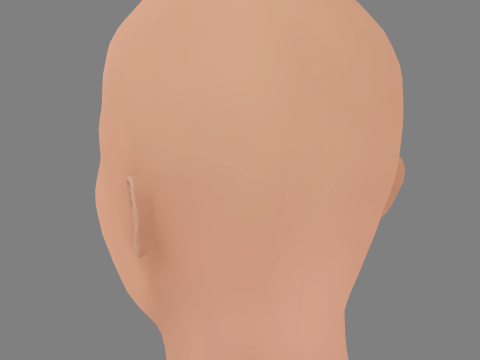Anna Kendrick Head - No Hair - Low poly head for game 3D Model