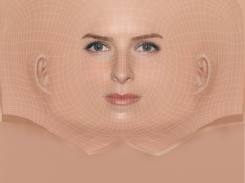 Anna Kendrick Head - No Hair - Low poly head for game 3D Model