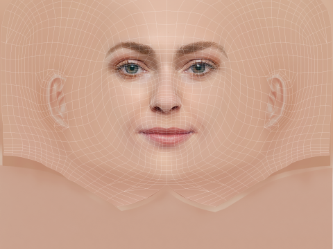 AnnaSophia Robb Head - No Hair - Low poly head for game 3D मॉडल