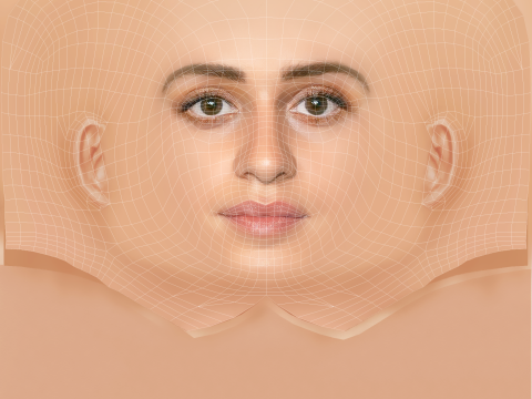 Anya Chalotra Head - No Hair - Low poly head for game 3D 模型