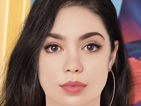 Aulii Cravalho Head - No Hair - Low poly head for game 3D मॉडल