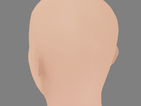 Aulii Cravalho Head - No Hair - Low poly head for game 3D Model