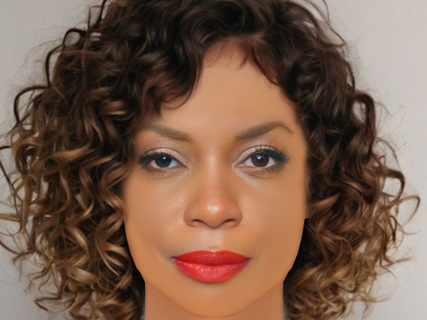 Aunjanue Ellis Head - No Hair - Low poly head for game 3D Model