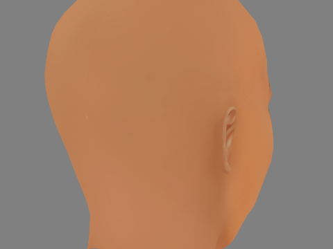 Aunjanue Ellis Head - No Hair - Low poly head for game 3D 모델