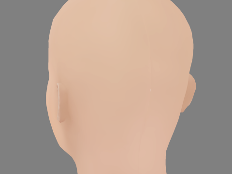 Aya Cash Head - No Hair - Low poly head for game 3D Model
