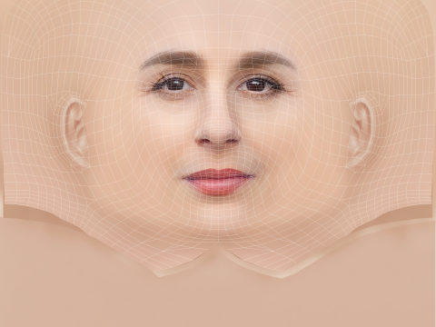 Aya Cash Head - No Hair - Low poly head for game 3D Model